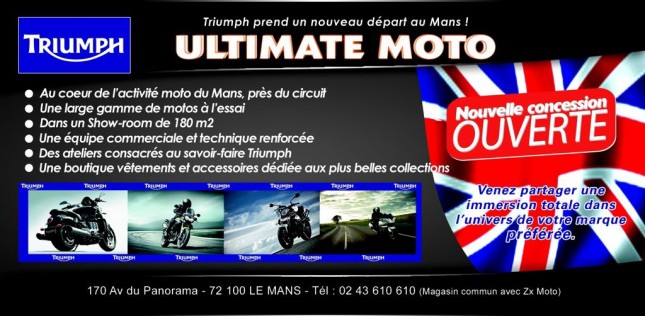 Flyer triumph le mans recto